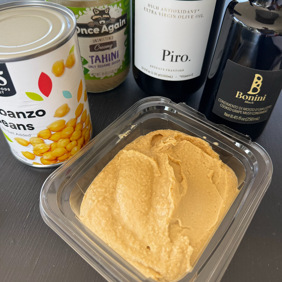 Houmous à l'huile d'olive Piro et au balsamique Bonini