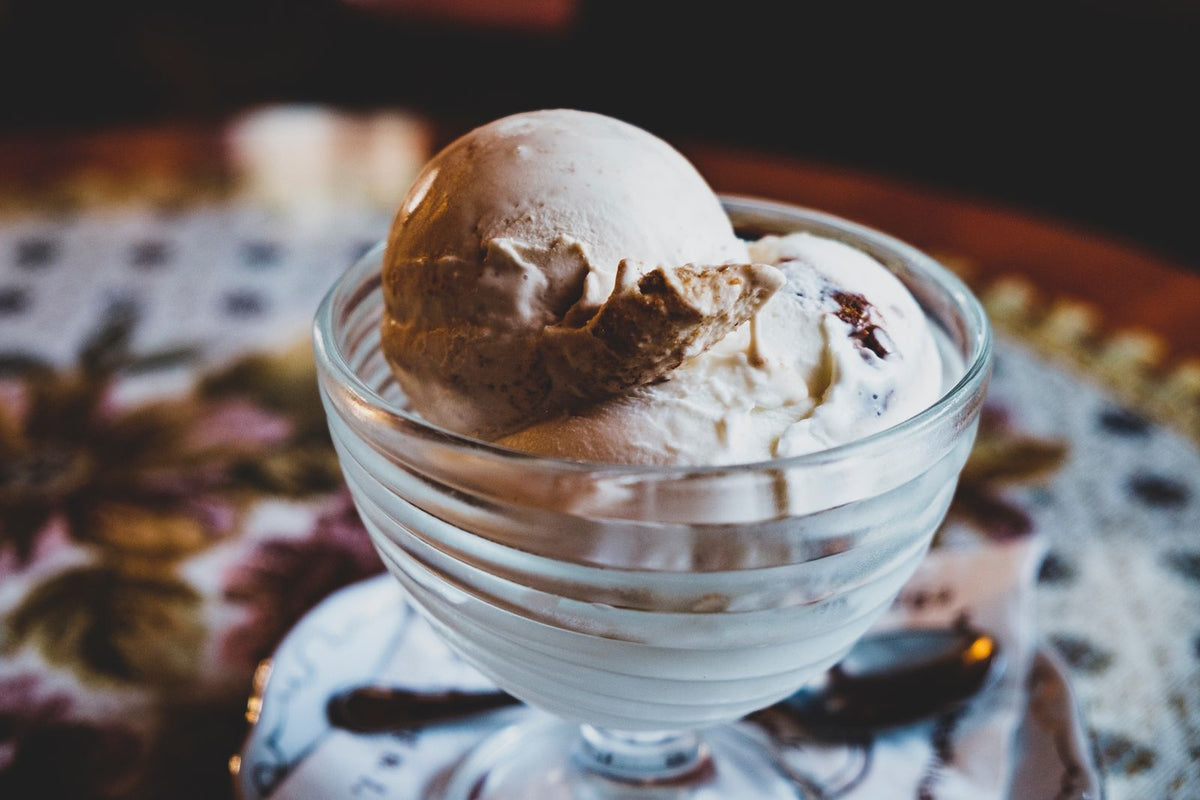 Glace vanille en coupe